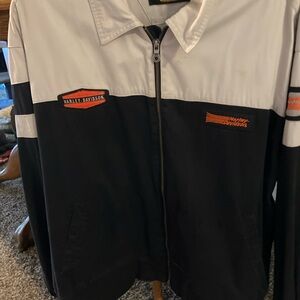Harley-Davidson Black and White Men's Jacket